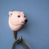 Wooden Polar Bear With Hook By Wildlife Garden
