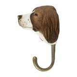 Hand Carved Wooden Springer Spaniel With Hook By Wildlife Garden