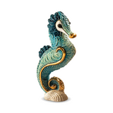 Turquoise Seahorse Figurine By De Rosa F247T