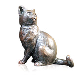 Cat Sitting Bronze Sculpture Limited Edition Of 150 From Richard Cooper Bronze