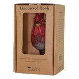 Hand Carved Wooden Cockerel With Hook By Wildlife Garden