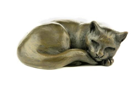 Cat Curled Figurine BY Oriele Bronze DH112
