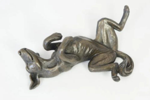 Dog On Its Back by Oriele Bronze PH621