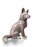 Fox Sitting Bronze Sculpture Limited Edition Of 250 From Richard Cooper Bronze