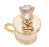 Cappuccino Puppy Trinket Box From Juliana Treasured Trinkets