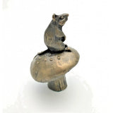 Mouse On Mushroom by Oriele Bronze MM99M