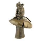 Mouse On Mushroom by Oriele Bronze MM99M