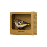 Carved Wooden Pine Siskin Figure By Wildlife Garden
