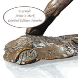 Mouse With Snowdrop Bronze Sculpture Limited Edition Of 150 From Richard Cooper Bronze