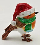 Christmas Robin With Scarf Trinket Box By Craycombe