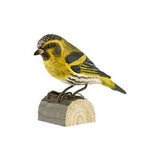 Carved Wooden Figure Of A Siskin By Wildlife Garden