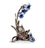 Sleeping Mouse With Bluebells Bronze Sculpture Limited Edition Of 250 From Richard Cooper Bronze