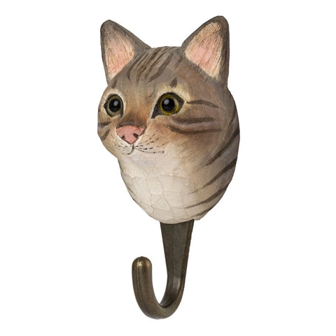 Tabby Cat With Hook By Wildlife Garden