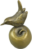 Wren On Apple by Oriele Bronze WL322