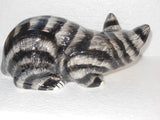 Babbacombe Pottery Grey Cat Crouching