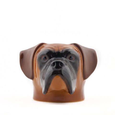 Quail Ceramics: Face Eggcup: Boxer Dog