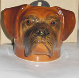 Quail Ceramics: Face Eggcup: Boxer Dog