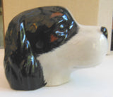 Cavalier King Charles Spaniel Face Egg Cup Multi Coloured By Quail Ceramics
