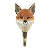 Hand Carved Fox With Hook By Wildlife Garden