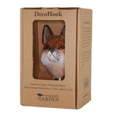Hand Carved Fox With Hook By Wildlife Garden