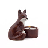 Fox T- Lite Holder From Quail Ceramics
