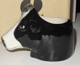 Friesian Cow Face Egg Cup BY Quail Ceramics