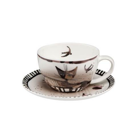 Elsa The Rosina Wachtmeister Cat Cup And Saucer