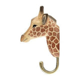 Hand Carved Giraffe With Hook By Wildlife Garden