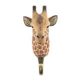 Hand Carved Giraffe With Hook By Wildlife Garden