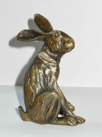 Hare Thinking Figurine By Oriele Bronze