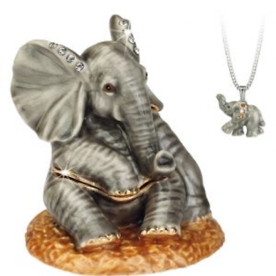 Hidden Secrets Trinket Box Elephant