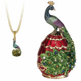 Hidden Secrets Peacock Trinket Box