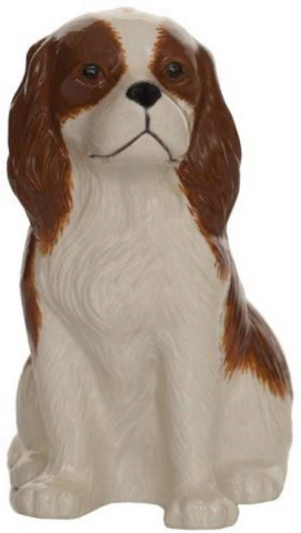 King Charles Spaniel Blenheim Money Box By Quail Ceramics