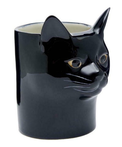Lucky The Cat Pencil Pot By Quail Ceramics