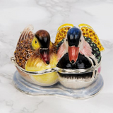 Mallard Duck And Drake Trinket Box By Treasured Trinkets