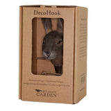 Hand Carved Wooden Mountain Hare With Hook By Wildlife Garden