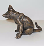 Cat Cleaning By Oriele Bronze