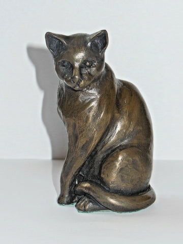 Cat Sitting By Oriele Bronze DH115