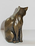 Cat Sitting By Oriele Bronze