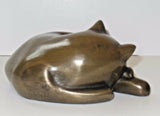 Large Cat Sleeping From Oriele Bronze