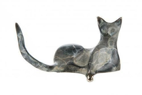 Hot Cast Bronze Cat By Oriele Bronze