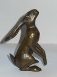 Micro Moon Gazing Hare By Oriele Bronze