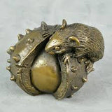 Mouse On A Conker By Oriele Bronze