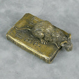 Mouse On Poetry Book By Oriele Bronze MM99P