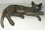 Shelf Cat Figure By Oriele Bronze