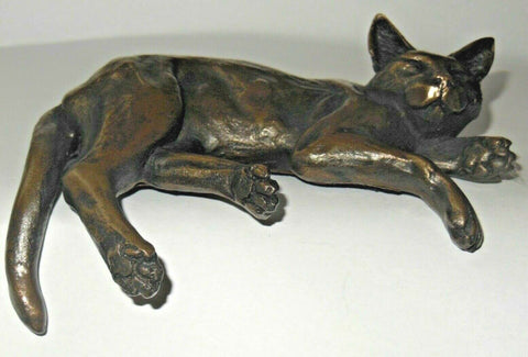 Shelf Cat Figure By Oriele Bronze