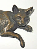 Shelf Cat Figure By Oriele Bronze