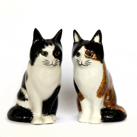 Salt And Pepper Pot Cats Oliver And Poppet By Quail Ceramics