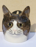 Oliver The Cat Face Egg Cup By Quail Ceramics