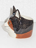 Poppet The Cat Face Egg Cup By Quail Ceramics